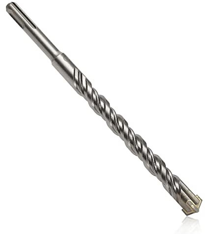 2PCS SDS Plus Taladro percutor eléctrico de vástago redondo, brocas cruzadas Taladro percutor giratorio para perforar agujeros en concreto, baldosas de cerámica, piedra, metal, plástico (14 * 150 mm)