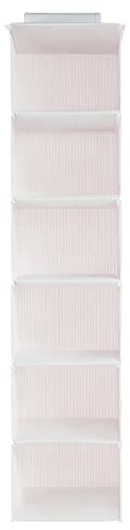 Ocean Home Textile Stoffschrank Hängeregal Rosa 6 Fächer Schrank Organizer Kleiderschrank