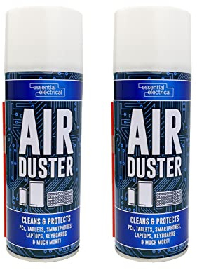 Karrma Ltd. Compressed Air Duster Spray 400ml (Pack of 2) – Powerful Cleaning Air Can for Keyboard, Laptop, PC, Camera, Printer & Electronics – Dust Blower Cleaner for Office & Home