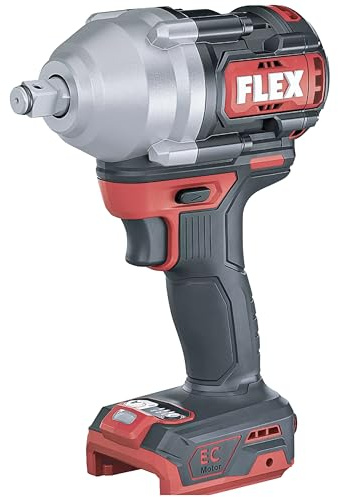 Flex Akku Schlagschrauber IW 1/2 750 18.0-EC C (ohne Akku, 18 V, bürstenloser Motor, 3 Drehmomentstufen, Werkzeugaufnahme 1/2 Außen, kraftvolles Schlagwerk) 530231