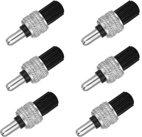 SWYSGS 24pcs Ersatz Bike Ventil Set Ventil mit Niederländischem Ventil, inkl. Ventilkern, Dichtungsring, Ventilring und Ventilkappen