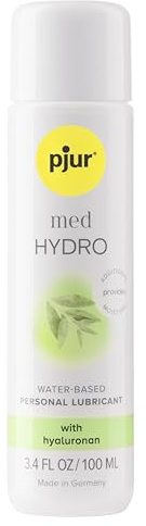 pjur med Hydro, Water-Based Premium Lubricate, Intimate Sex Lube for Men, Women & Couples - 100ml / 3.4 fl.oz