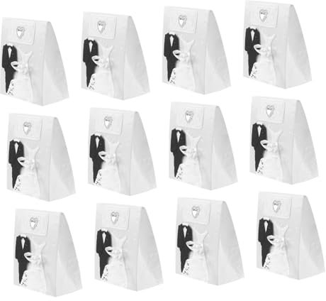Gatuida 12 Stücke Kreative Hochzeit Beutel Kordelzug Taschen Für Süßigkeiten Süßigkeiten Schmuck Lagerung