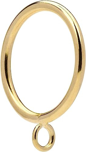 Metallvorhangring, Innendurchmesser 38mm, geeignet für Gardinenstangen unter 32mm(Gold-24Stück)