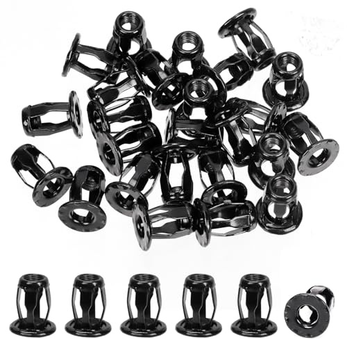 Mardatt Kit assortito di 25 dadi a jack M6, dadi a inserto espansibile, a petalo, a jack, viti di ancoraggio per pareti cave, plastica, polietilene, cartone pressato, pannelli rigidi (M6 - n