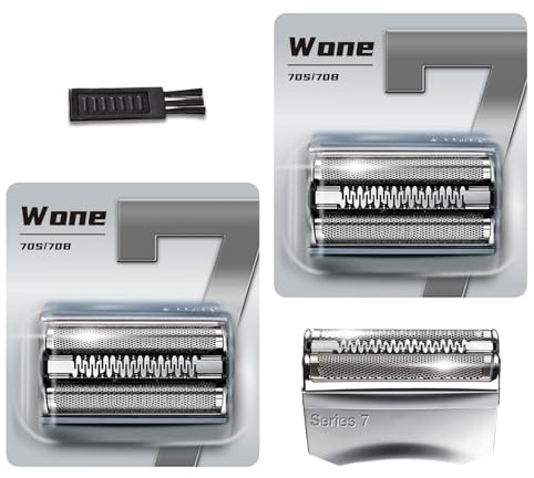 70S Series 7 Electric Shaver Replacement Head Accessories Compatible with Series 7 Foil & Cutter Razor Heads, Compatible with Beard Trimmer Series 7 720cc, 730cc, 735s, 750cc Etc, 2 Pack