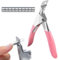 XPEX 1 Pezzi Tagliaunghie Professionali, Tagliaunghie Finte Con 10Pcs Misuratore Magnetico, Tagliaunghie Per Unghie In Gel Trimmer Tagliapunte Per Manicure, Tagliaunghie Per Unghie Artificiali(Rosa)