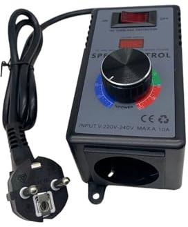 Drehzahlregler 230V, Spannungsregler, Drehzahlregler Motor für Winkelschleifer, Bläser, Handbohrer, Kreissägen, Frequenzumrichter 230V, Motor Spannungsregler AC 220V 10A Spitzenleistung 4000W