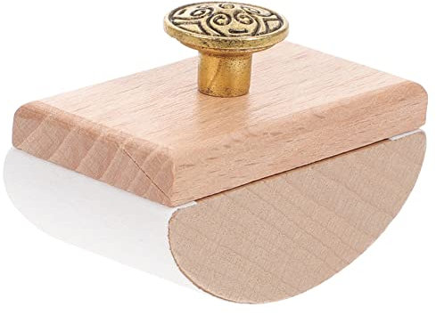 DOITOOL Kalligraphie Holz Rocker Löschunterlage Schnell Trocknendes Tintenabsorbierendes Schreibwerkzeug Vorgeschnittenes Löschpapier Retro Griff Für Handlettering Und Kalligraphie