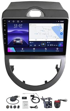 Generico Autoradio Android 12 da 9'' per Kia Soul 2008-2011, navigatore satellitare 2 DIN, Supporta CarPlay, Android Auto, FM/AM, Controllo vocale, Ricevitore Audio Vivavoce.