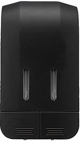 Dispenser di sapone senza punzonatura, scatola disinfettante per le mani a doppia testa, 500 ml, 2 dispenser di sapone liquido ricaricabile per le mani (bianco, grigio e nero) dispenser per sapone per