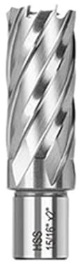 HSS Core Drill Bit Annular Cutter 3/4 Inch Shank Hollow Set for Stainless Steel Metal(7pcs Inch Set)