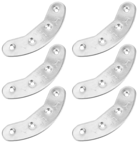 SHOWERORO 3 Pares de Placas Metálicas Instalación Segura para Talón de Hierro Plata, Protectores de Tacones para Reparación de Suelas de Zapatos Deportivos, Uso en Calles y Senderismo