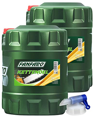 40L FANFARO FF6203-20 FF Kettenoel Chain Saw Oil Schmieröl + Auslaufhahn