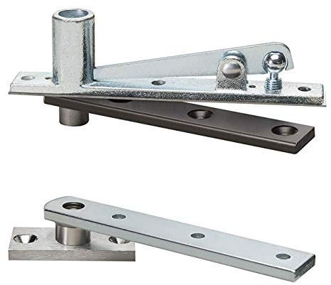 Rixson (Assa Abloy) Center Hung Pivot Hinges, Model 128-3/4, Interior Doors up to 3' 6x 8' 6 (250 lbs.), COLOR: Satin Chrome (626)