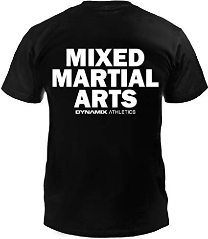 Dynamix Athletics T-Shirt MMA Classic - Mixed Martial Arts Kampfsport Shirt mit MMA Aufdruck für Fighter (L, Schwarz)