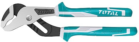 Total Tools - Pince Étau | 250 mm | Ouverture Maximale 50 mm | Pour Tenir et Manipuler des Pièces | Serre les Tuyaux et les Écrous | Fabriqué en Chrome Vanadium | Poignée Bimatière