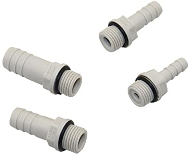 Garten-Klempnerschlauch-Adapter 1/4 Gewindeanschluss 6/8/10 / 12mm bank geradliner garten kunststoff stahlschlauch stecker aquarium luftpumpenleitung adapter 3 stücke (Color : Green)