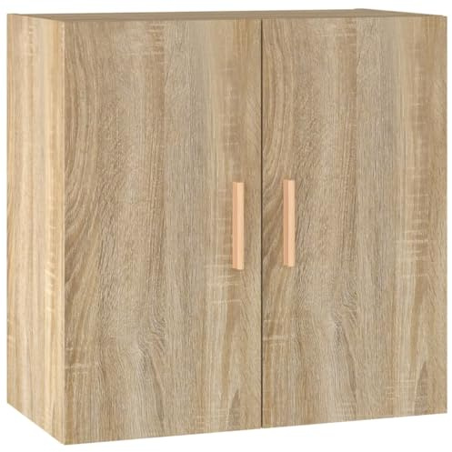 vidaXL Wandschrank Hängeschrank Lagerschrank Bücherschrank Schrank Aufbewahrungsschrank Wohnzimmer Schlafzimmer Sonoma-Eiche 60x30x60cm Holzwerkstoff