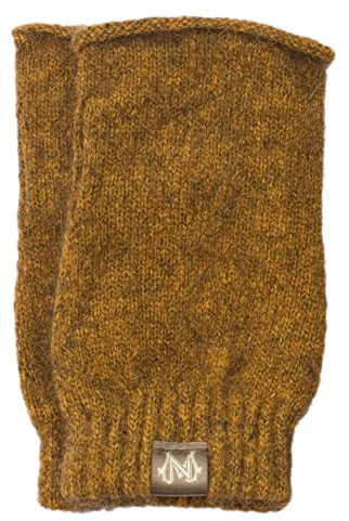 Noble Wilde, Stulpen Armwärmer Armstulpen, 40% Possum, 53% Wolle, 7% Seide (Curry, M)