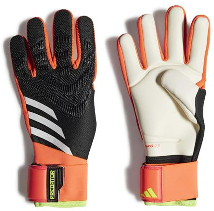 adidas Predator-Torwarthandschuhe, Unisex, Erwachsene, Schwarz/Solarrot/Solargelb, 11
