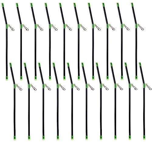 Fizdoqg Anti Tangle Boom 20 Stück Angel Zubehör Anti Tangl Boom mit Wirbel Anti Tangle Tube Tangle Boom Angeln für Karpfen-Angeln