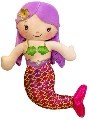 KieTeiiK 12-Zoll Plüschfiguren Für Puppen Schöne Meerjungfrau Filmcharakter Anhänger Baumwolle Neuheitsgeschenk Couch Kissen Ornament 4C Stoffpuppen Für Mädchen Stoffpuppen Partygeschenke