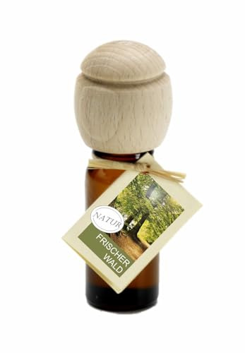 Piccolino Duftöl – Handgefertigt mit Buchenholzverschluss | Ätherische Öle Frischer Wald 10ml