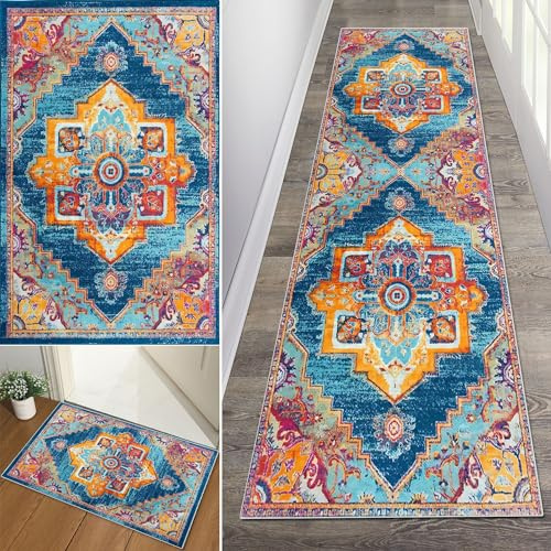 Baoeray Teppich Läufer Flur 40x60cm Waschbar Läufer Flur rutschfest