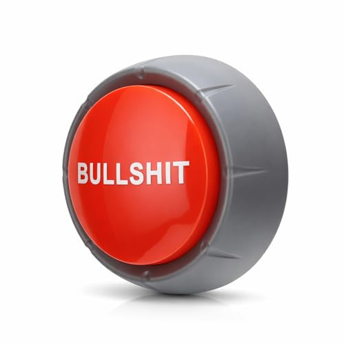 Yunseity BS-Taste, Batterie Betriebener Lustiger Sprechender für Spiele, Bullshit-Knopf Lustige Arbeits Büro Geschenke, für Chef, Mitarbeiter