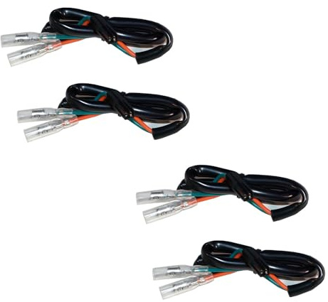 Germany Motorsports Motorrad Blinker Adapter Kabel für Blinkerwechsel Blinkerkabel für LED Halogen (Honda ab Bj. 04, 2 Paar)