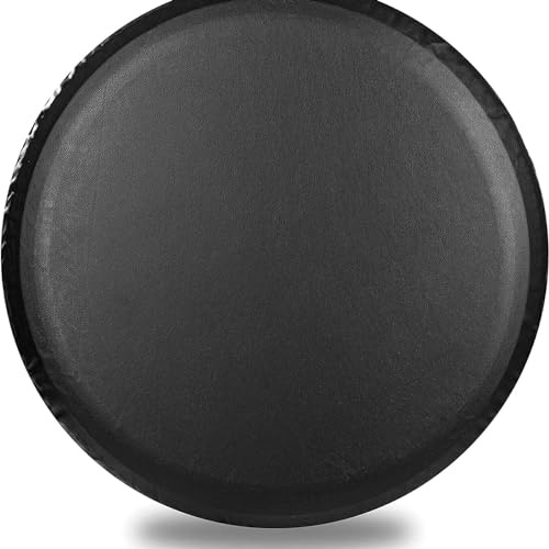 Fundas universales para rueda de repuesto, cubierta de piel de PVC de 12 pulgadas, 13 pulgadas, 14 pulgadas, 15 pulgadas, 16 pulgadas, 17 pulgadas para rueda de repuesto de auto/remolque/caravana (14