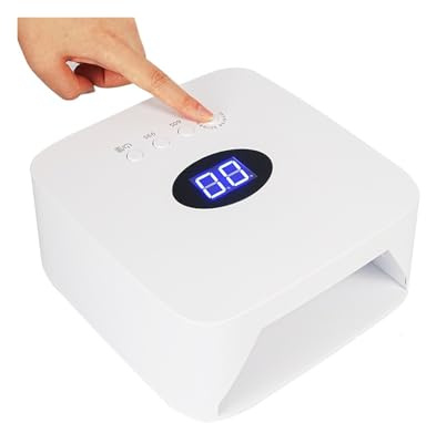HPHPH Lampe UV Ongles Gel, 54W LED UV Lampe à Ongles Rechargeable sans Fil Gel Vernis sèche Machine UV lumière Ongles sans Fil manucure Professionnelle, pour la Maison et Le Salon de manucure