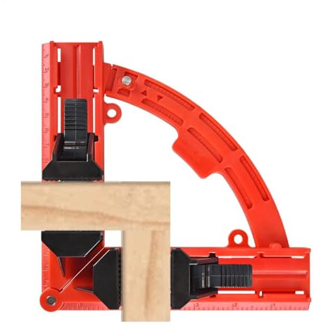 Corner Clamp - Woodworking Right Angle Clamp | 30-90 Degrees Adjustable Movable Corner Clamp | Thermoplastic Rubber Picture Frame Clamp for Woodworking Framing Repairing