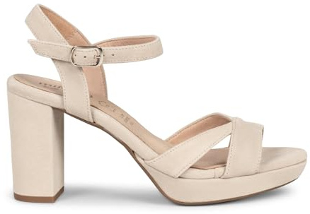 miMaO PARIS – Sandalias de fiesta con tacón alto y plataforma BEIGE