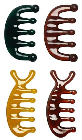 4 Piezas Peine De Masaje, Accesorios Para El Cuidado Del Cuerpo, Herramientas De Masaje Manual, Se Pueden Usar En El Cuello, La Cabeza, Las Manos Y La Espalda.