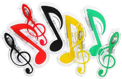 TOYANDONA 16stücke Notenhefthalter aus Notenheftklammer Notenclip Partiturclip Kleine Notenclips für Klavierbuch Notenseitenhalter Praktisches Musikaccessoire
