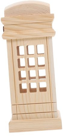 OSALADI Holzhaus Sparschwein Retro Geld Sparen Topf Container Kreative Holz Bank Junge Mädchen Geburtstag Spielzeug