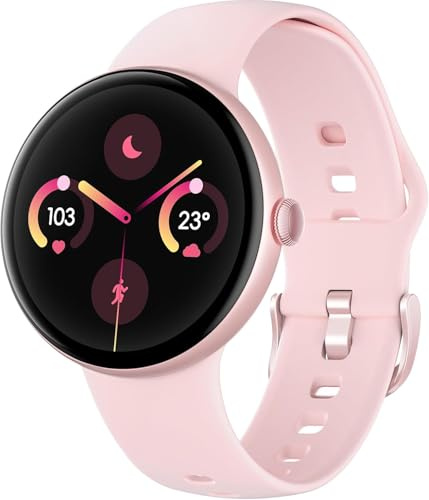 Smartwatch für Damen, Fitnessuhr mit Herzfrequenz/Schlaftracker/Schrittzähler, 1.43 AMOLED Display mit Bluetooth Anruf, IP68 Wasserdicht Sportuhr, 110+ Sportmodi Smartwatches für Android iOS
