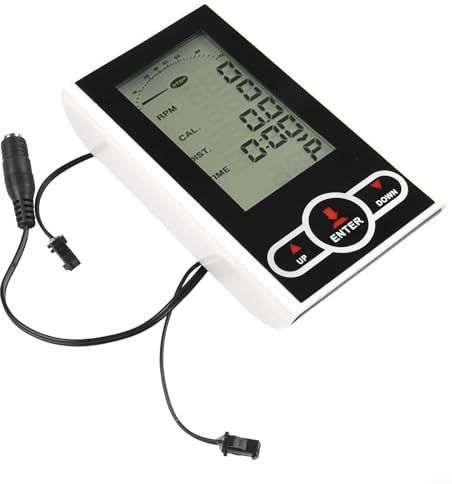 Qsvbeeqj Cardiofrequenzimetro contachilometri di allenamento pannello di controllo per allenamento e fitness per bici stazionaria