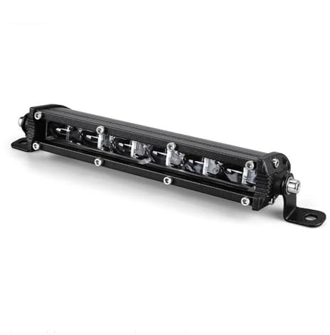 Per Cafe Per Racer Per Scooter Per Cruiser Barra Luminosa Aggiuntiva Per Fari A LED Da 7 Pollici Faro Dritto 12/24 V Fascio Di Guida Per Moto Luci Anteriori