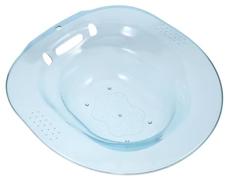 Hohopeti Sitzbad Dickem Pet Material Rutschfest und Strapazierfähig für und Wochenbettpflege Praktische Toilettenbadewanne für Erwachsene Wasserblau Stabil und Pflegeleicht