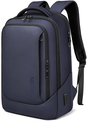 HEROIC KNIGHT Sac à dos Ordinateur Portable 17,3 Pouces Double Port USB | Sac a dos Impermeable Léger Antivol Sac à dos homme Design Multifonction pour Travail Voyage Affaires Université, Bleu