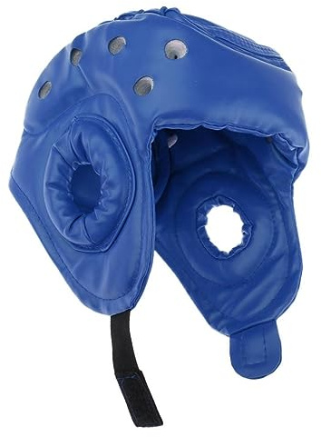Casque de boxe pour enfants et adultes - Casque de protection - Bleu - Adulte