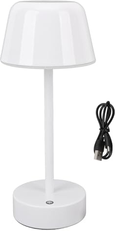 Riuulity LED-Schreibtischlampe, Wiederaufladbar, Kabellos, Touch-Steuerung, 3 Farbtemperaturen, Stufenloses Dimmen, 360-Grad-Beleuchtung, Tischlampe, Lange Akkulaufzeit mit Elegantem