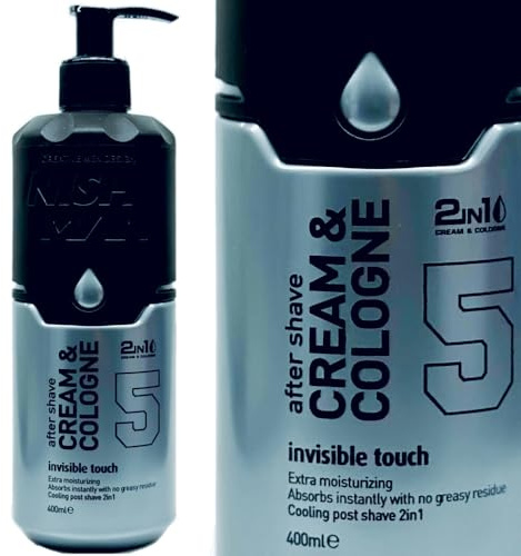 Nishman - Aftershave Cream & Cologne 2in1 Invisible Touch 5 - Rasierlotion 400ml