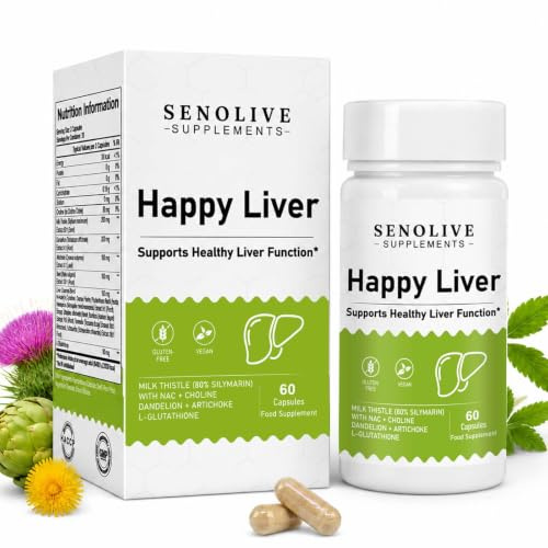 Milk Thistle Liver Support Supplement, 13in1 Purelia Liver Restore Capsules