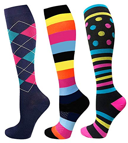 EASE LEAP Medias de Compresión Gradual Para Mujer Diabetes( SET 7,L/XL)