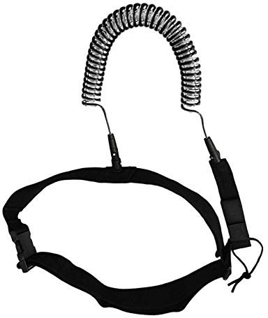 RH-HPC Surf Leine 10FT Surfbrett Taille Seil Surfen Sicherheit Seilgürtel zum Surfen Anfänger 120 cm Wasser Sportständer Up Paddel Board SUP Leash. (Color : Transparent Black C)