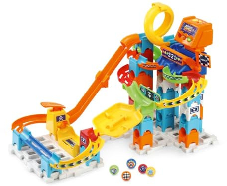 VTech 80-519323 Marble Rush Racing Set Electronic M200E - Lernspielzeug - mit Licht- und Soundeffekten - 4 bis 8 Jahre